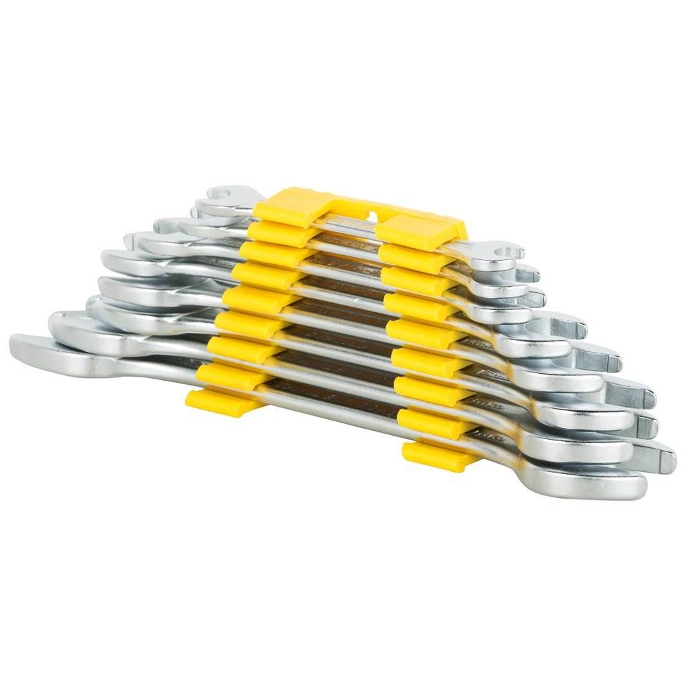 Stanley 70-379E Matte Finish Double Open End Spanner Set, 8-Piece Set