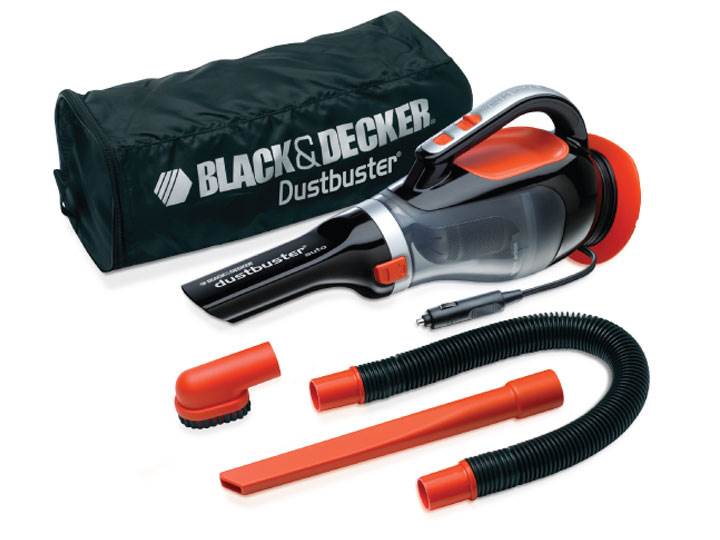 Black m10g Decker ADV1220 Dustbuster Automatic Car Vacuum Cleaner with Accessory Kit