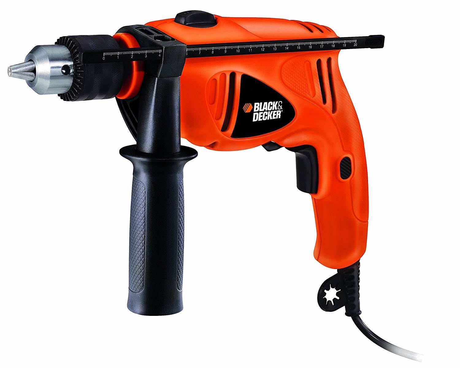 Black m10g Decker HD5513K40 13 MM Variable Speed Reversible Hammer Drill m10g Handtool Kit