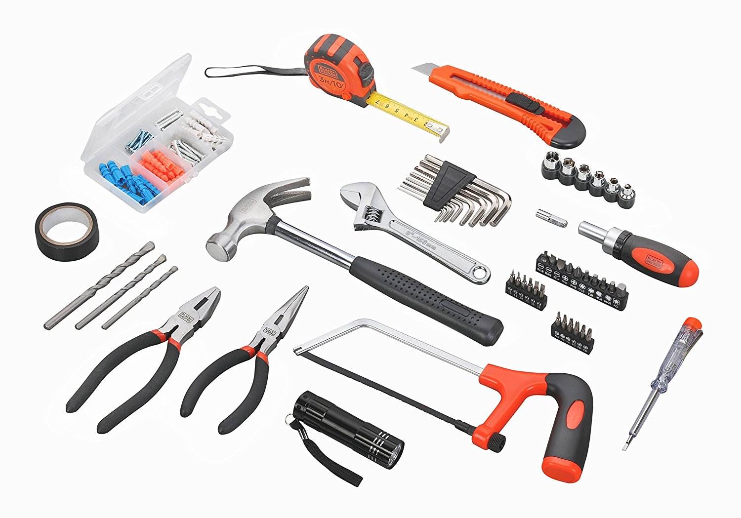 Black m10g Decker BMT 108 Hand Tool kit