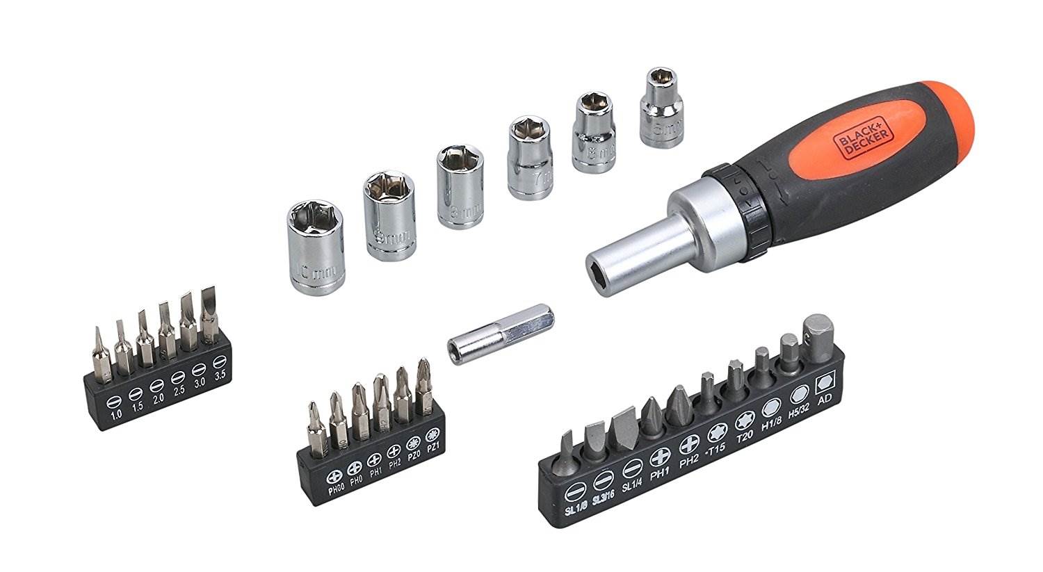 Black m10g Decker BMT 108 Hand Tool kit