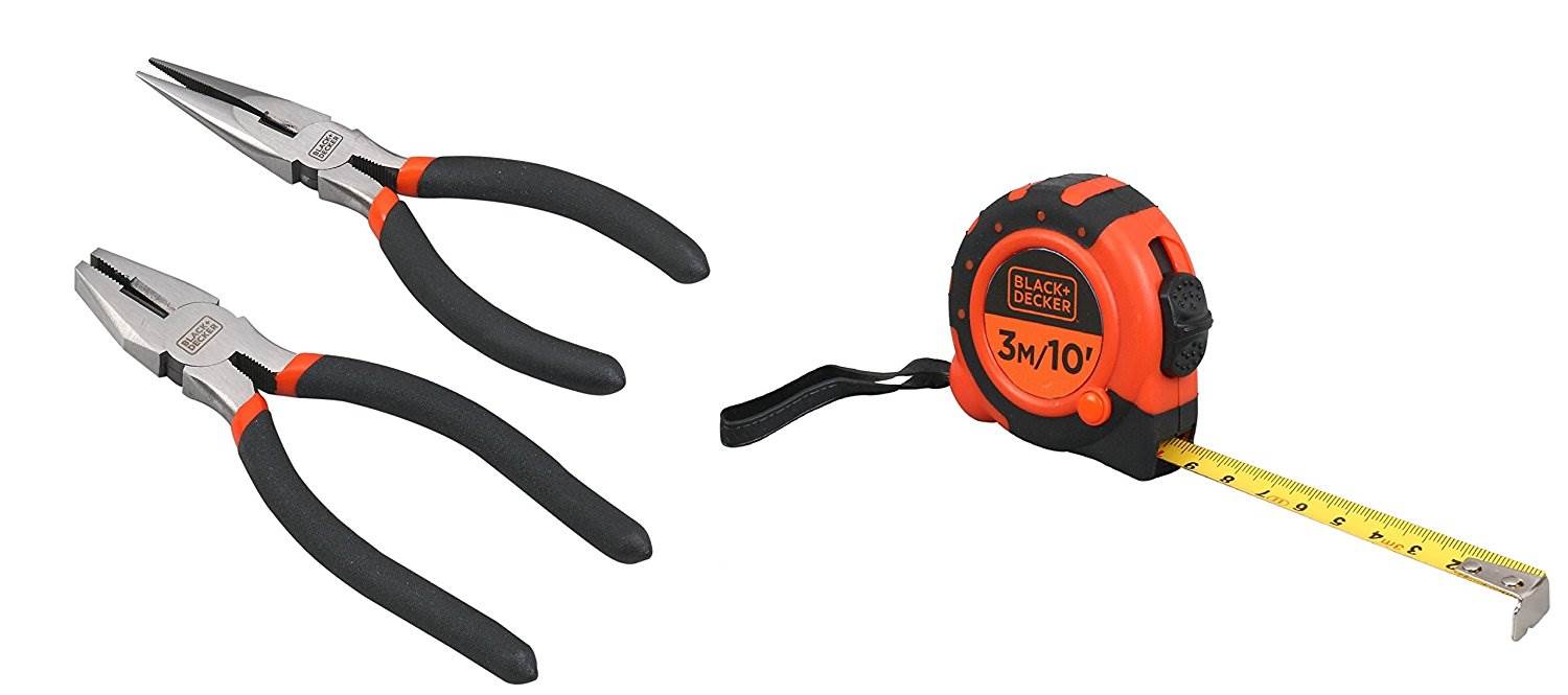 Black m10g Decker BMT 108 Hand Tool kit