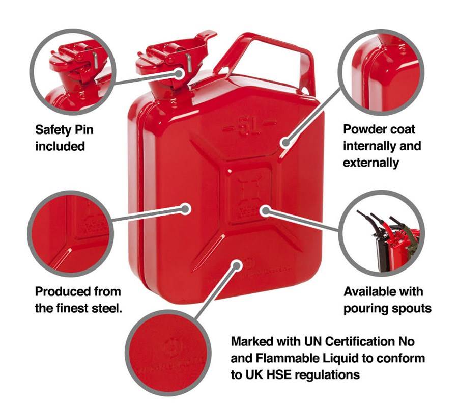 JERRY CAN 5 LTR HEAVY DUTY