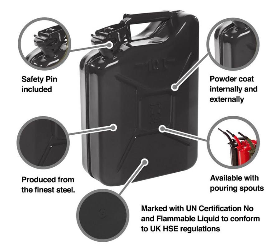 JERRY CAN 10 LTR HEAVY DUTY