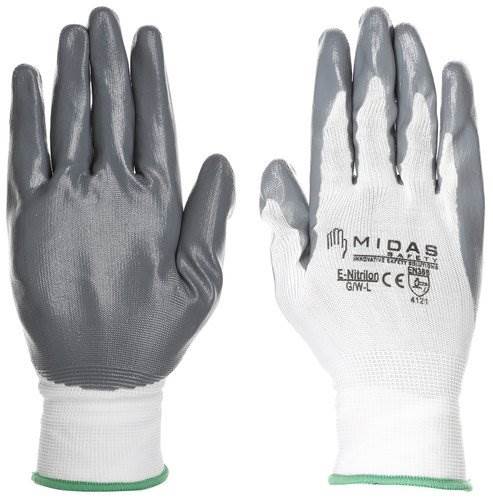 Midas Safety NITRALON White HAND GLOVES GL 022