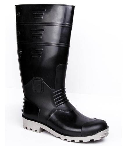 Hillson Black m10g White Steel Toe Gumboot Torpedo 212 Size 10