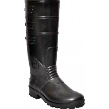 Hillson Black Steel Toe Gumboot Torpedo 216 Size 8