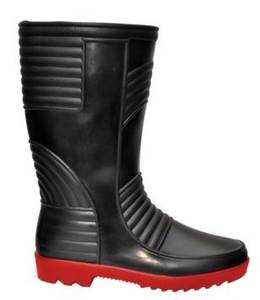 Hillson Welsafe Black and Red Plain Toe Gumboot Size 6