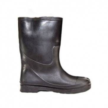 Hillson DON Black Plain Toe Gumboot Size 7