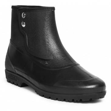 Hillson 7 STAR Black Plain Toe Gumboot Size 8