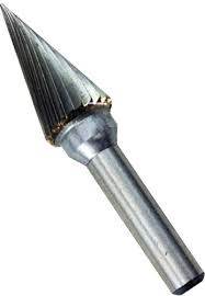 MIRANDA AM3 Tin Coated Conical Rotary Burrs 6 MM m4gShank Diam5g,25 MM m4gFlute Lengthm5g