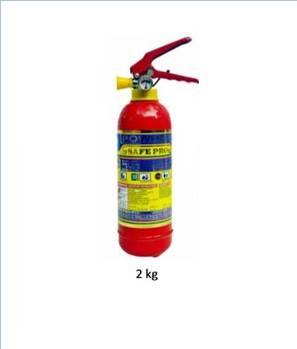 Safepro 2 KG ABC Stored Pressure Type Fire Extinguisher