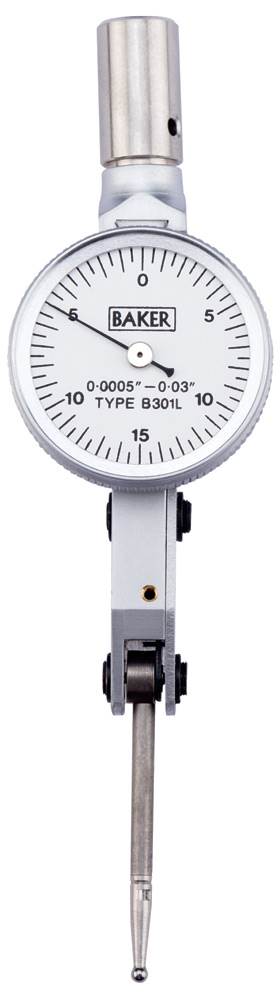 BAKER 0m6g03 m1g Level Type Dial Gauge Long Stylus Model 29 Type 301AL