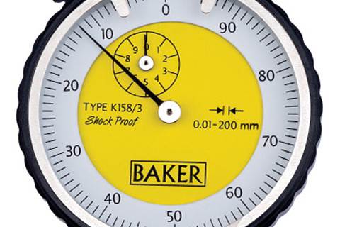 BAKER 0 - 8 m1g K158m2g1 Dial Depth Gauge