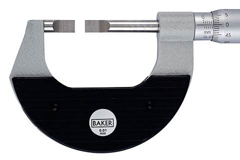BAKER  25 - 50 MM blade Type 2 x 5 MMm4gDia x Lengthm5gNon rotating Micrometer MMC50-NB