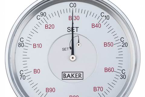 BAKER Hardness Tester Dial ROCKWELL STANDARD