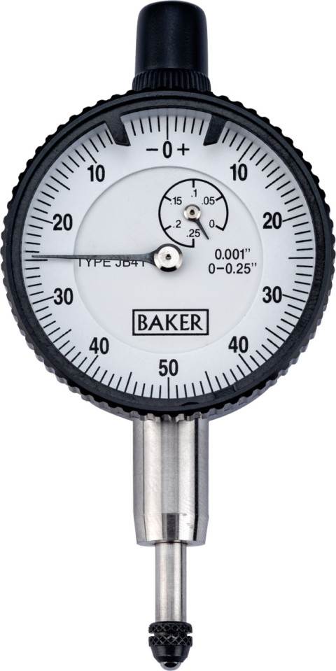 BAKER 0m6g25m1g Type K41 Plunger Type Dial Gauge Model 40