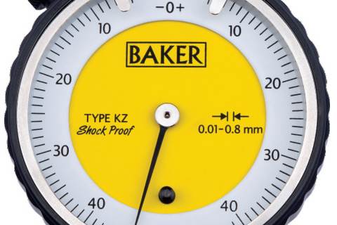 BAKER 0m6g8 MM KZ Type Plunger Type Dial Gauge Model 56