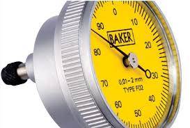 BAKER 2 MM F01 Back Plunger Dial Gauge Model 38