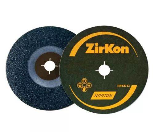 NORTON Zirkon 7 Inch Coated Discs 178 x 22m6g23MMm4gPack of 100m5g