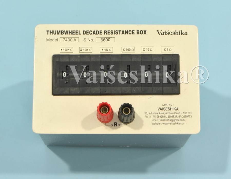 Thumb Wheel Decade Resistance Box